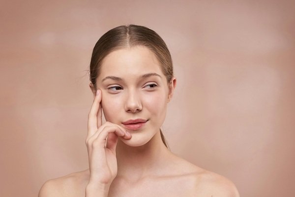 Illustrative skincare portrait
